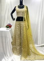 Net Yellow Wedding Wear Lucknowi Work Readymade Plazzo Suit